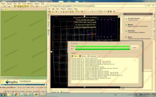 پردازش و تولید نقاط گرهی توسط نرم افزار UAS Application Master