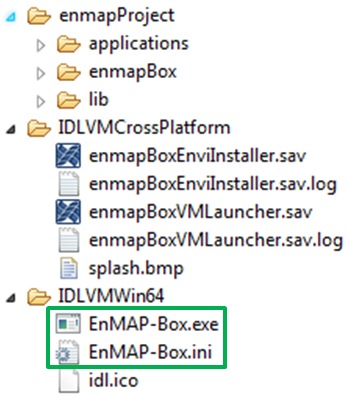 فایلهای اجرایی enmap-box